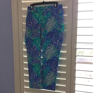 LILLY PULITZER SHANA STRETCH CROP PANT SZ 4